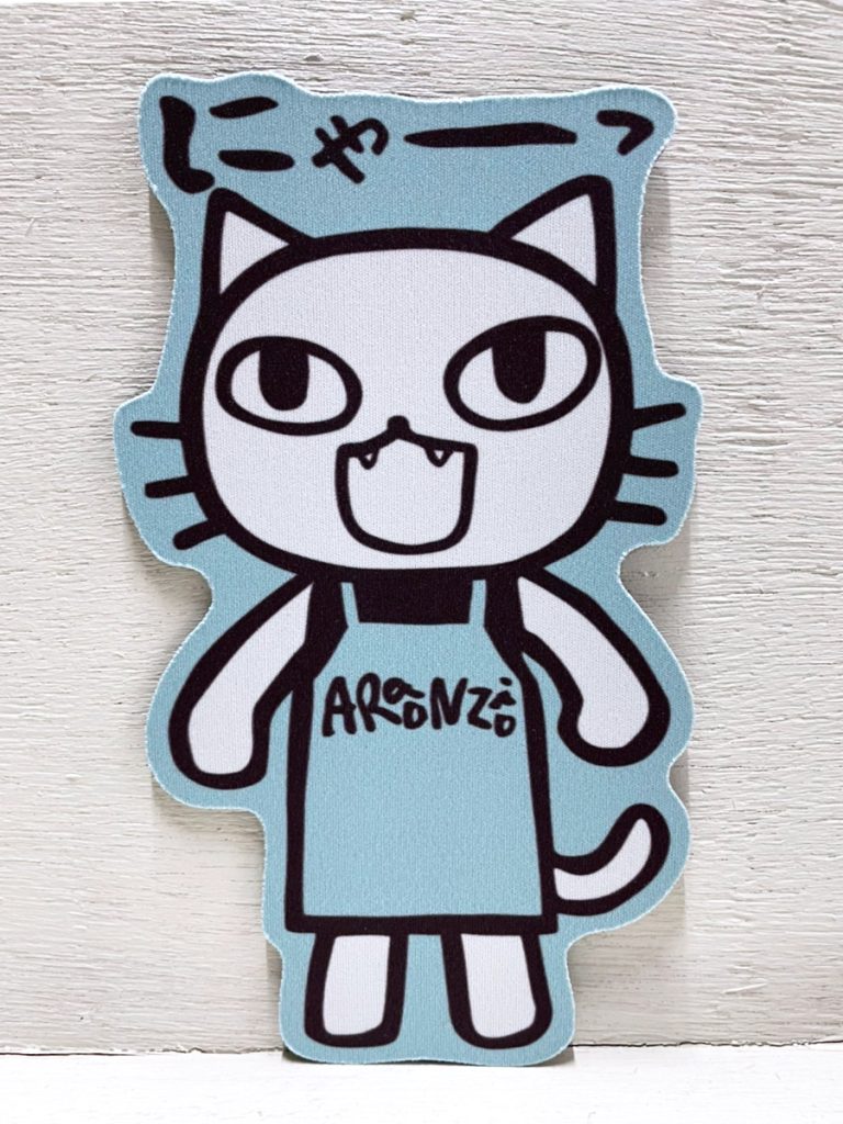 マウスパッド　しろねこにゃーっ